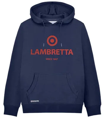 Immagine prodotto di Felpa con cappuccio da uomo, taglia 2XL, marca Lambretta, modello SS6031, colore blu navy