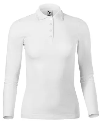 Produktbild von Malfini - Poloshirt für Damen, Piqué, Langärmlig PP9979 (M) (Weiß)