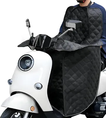 Productafbeelding van Famanu scooterbescherming met reflecterende strepen - zwart