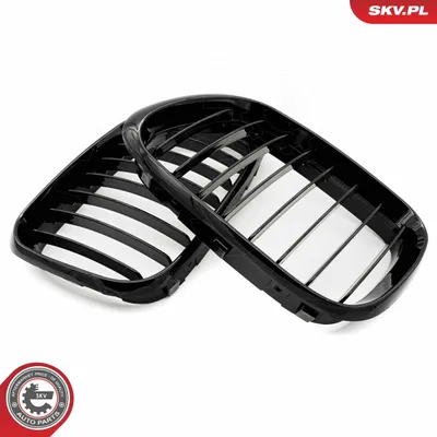 Produktbild von Kühlergrill Schwarz Glänzend Zweiteilig