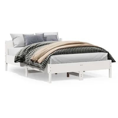 Immagine prodotto di vidaXL Letto in legno massiccio senza materasso bianco 150x200 cm in legno di pino