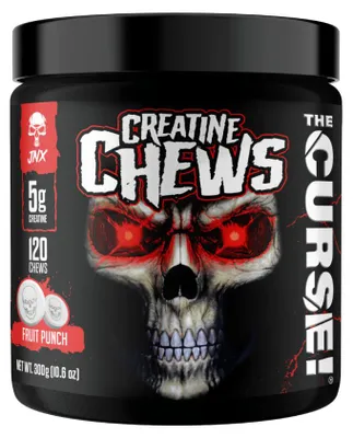 Produktbild von JNX Sports The Curse! Creatine Chews (120) Fruit Punch - Kreatin - Kreatin-Monohydrat