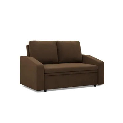 Produktbild von Sofa mit Schlaffunktion NEO, Wohnzimmer Sofa 2-Sitzer 148x87cm, Dunkelbraun