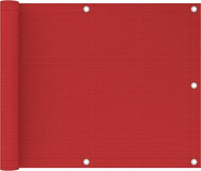 Produktbild von "im Sonderangebot"Balkon-Sichtschutz Anti-UV & Wasserfest - modernes Design - Rot 75x300cm HDPE NEU114030 - Balkonsichtschutz