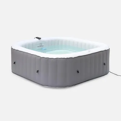 Produktbild von sweeek - Quadratischer aufblasbarer Spa MSPA - Fjord 6 - Anthrazit