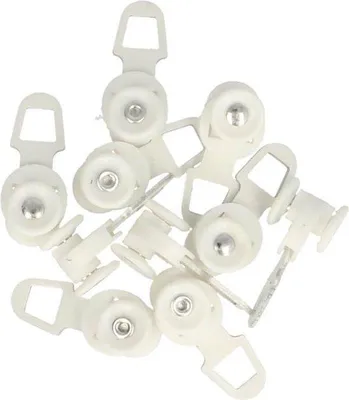 Imagen del producto de Unyqoos®: Guías para cortinas para rieles en forma de U – 15 unidades de deslizadores para cortinas compatibles con rieles en forma de U
