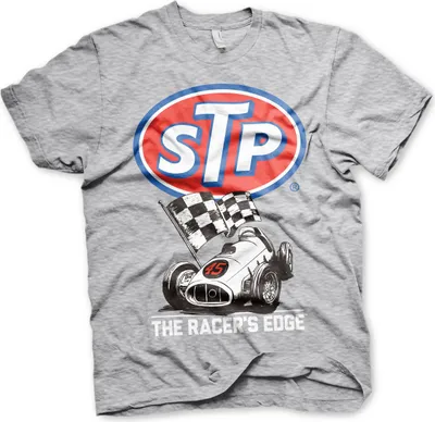 Produktbild von STP Retro Racer T-Shirt - Small - Heather-Grey