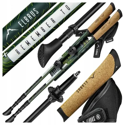 Produktbild von Nordic-Walking-Stöcke 3-teilig Elbrus Cliogo Antishock Click Glove 70-135 cm