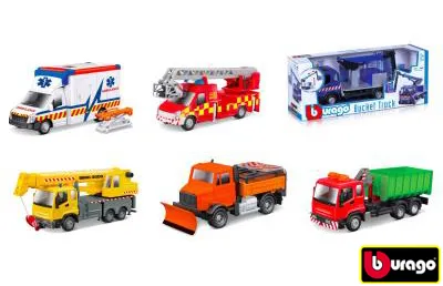 Image de Bburago 1:43 Véhicules de service 6 types