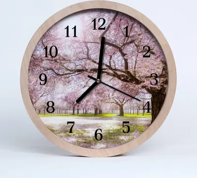 Produktbild von Holzuhr 30fi cm wanduhr - Kirsche Natur