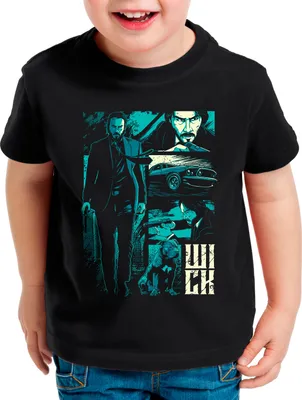 Produktbild von BaumwolleCloud Get Him Kinder T-Shirt wick action movie keanu