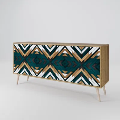 Immagine prodotto di Spacerebels cassettiera a 3 ante - credenza cassettiera - credenza alta - mobile armadio - soggiorno camera da letto - 57,5×164,5×42 (HxLxP)