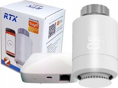 Zdjęcie produktu dla Głowica Termostat + Bramka ZigBee LAN TUYA SET1