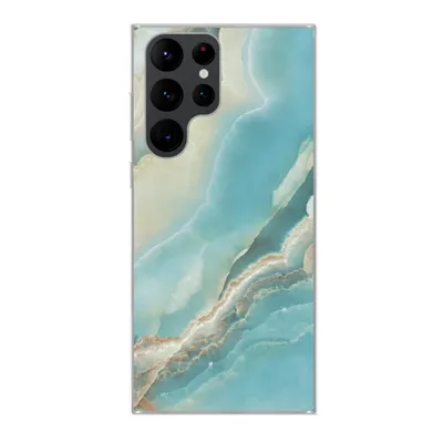 Produktbild von MuchoWow® Handyhülle Schutzhülle Hülle für Samsung Galaxy S22 Ultra Naturstein - Mineralien - Chic Silikon Softcase Handy Hülle - Abbildung