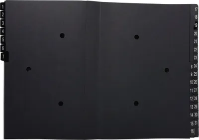 Immagine prodotto di Cartella da tavolo oeco 3426 1-31 32 pezzi nero
