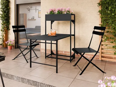 Obrázok produktu pre Nábytok na balkón AMARILLO - čierny