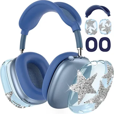 Zdjęcie produktu dla Etui ochronne INF AirPods Max - Diamond Star Design Niebieski