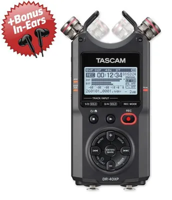Obrázek produktu pro Záznamník Tascam DR-40XP + sluchátka do uší jako bonus