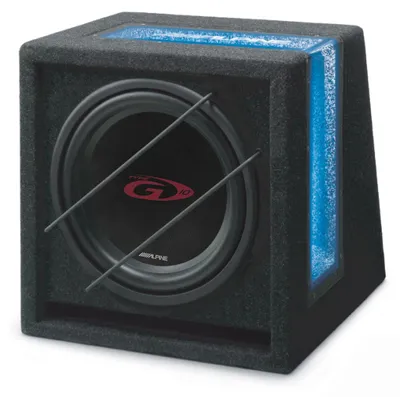 Produktbild von Alpine SBG-1044BR, Pre-loaded subwoofer, Passive subwoofer, 150 W, 500 W, Geschlossen, Terminal