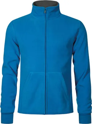 Produktbild von Doppel-Fleece Jacke Herren, Türkis - Hellgrau, M