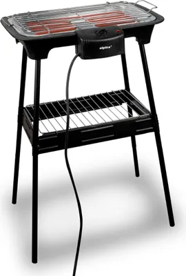 Image de alpina BBQ électrique - 2 en 1 - intérieur et extérieur - 2000W