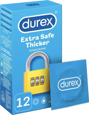 Zdjęcie produktu dla Durex Prezerwatywy Extra Safe, 12 sztuk