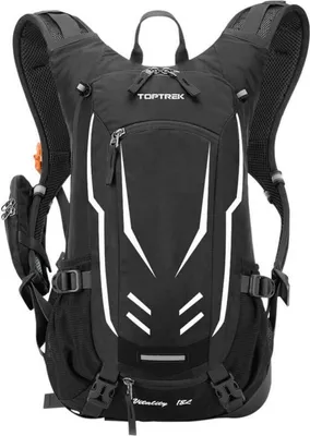 Image de Toptrek 18L Sac à dos de vélo ultraléger avec protection contre la pluie et couvre-casque