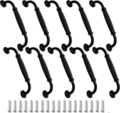 Produktbild von Möbelgriff 10 Stk Schublade Türgriff Aluminiumlegierung 128mm Schwarz