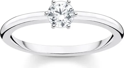 Produktbild von Thomas Sabo TR2313-051-14 Ring Damen Weißer Stein Silber Gr. 48