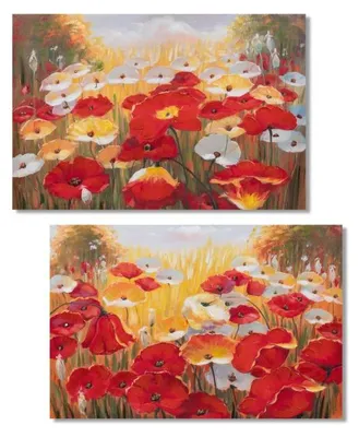 Produktbild von Bild Mohnblumen, Wandbild mit Blumenfeld 40x60cm ,Auswahl nach Verfügbarkeit