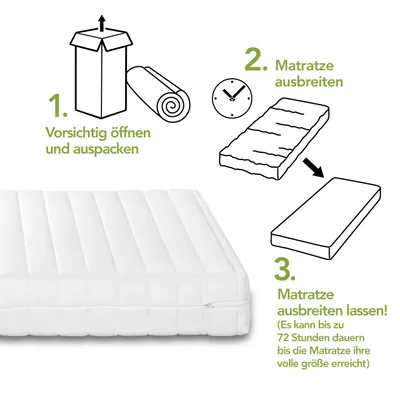 Materasso Classic 19 120x200cm H5 Ultra Rigido - Schiuma Fredda 7 Zone, Ergonomico E Ipoallergenico - Foto 7