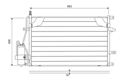 Produktbild von VALEO 822746 Kondensator Klimaanlage Klimakondensator für VOLVO V70 II (285) +Trockner