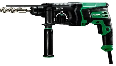 Zdjęcie produktu dla Hikoki DH28PCY2WSZ, Wiertarka pistoletowa, SDS Plus, Matowe, Czarny, Zielony, 2,8 cm, 1100 RPM