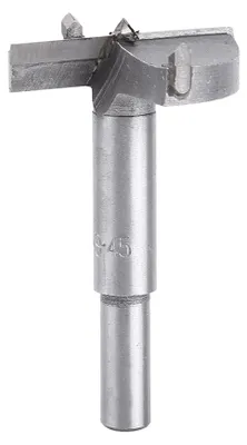 Obrázek produktu pro Vrták Forstnera, vrták na otvory, obrábění dřeva, řezné hrany, kulatá stopka (45 mm)