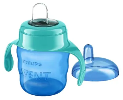 Produktbild von Philips AVENT SCF551/05 Becher mit Trinkschnabel, 6 Monat( e), Blau, Grün, Silikon, Indonesien, 200 ml, 60 g