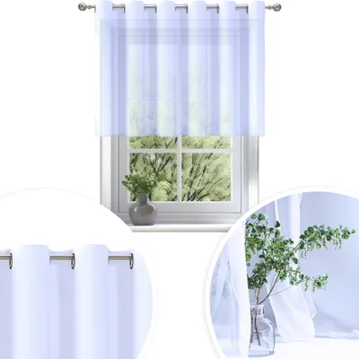 Imagen del producto de Cortina con ojales, color blanco 000
