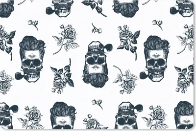 Produktbild von MuchoWow® Mauspad Mousepad Muster - Totenkopf - Rosen - Piraten - Jungen - Kinder - Kinder 27x18 cm - Mousepads - Maus Mat - Pad - Mausunterlage - Büroartikel - Desk Matten