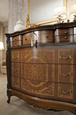 Image de Meubles de chambre à coucher en bois Marron Commode avec tiroirs Salon Aménagement Nouveau