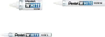 Produktbild von Pentel - Paint Marker Weiß Schreibspitze: 3,9 mm, Schreibbreite: 3 mm