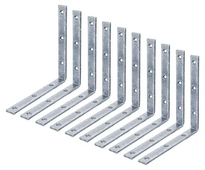 Immagine prodotto di Alberts 824136 Angolo per travi, stretto, blu zincato, 180 x 180 x 20 mm, set da 10