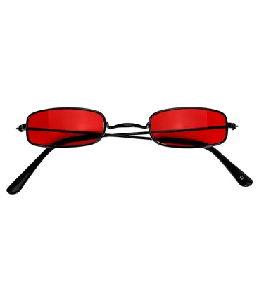 Produktbild von Vampirbrille - Nickelbrille mit roten Gläsern für Halloween und Vampire
