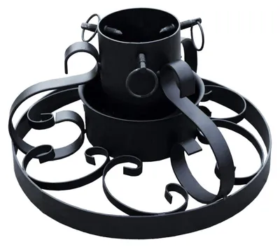 Productafbeelding van Metalen Kerstboomstandaard met Ornamenten - Diameter 34 cm