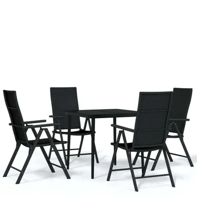 Produktbild von 5-tlg. Garten-Essgruppe Schwarz