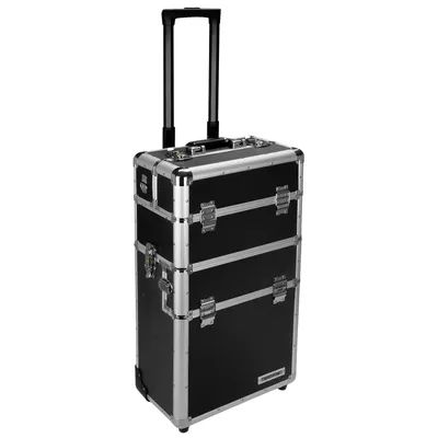 Produktbild von Werkzeug Trolley Werkzeugtrolley Werkzeugkasten Werkzeugkoffer Trolley - Schwarz-Silber