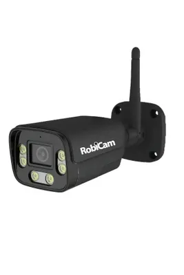 Immagine prodotto di Telecamera WiFi RobiCam Black, Bullet, telecamera nera, корпус металlico