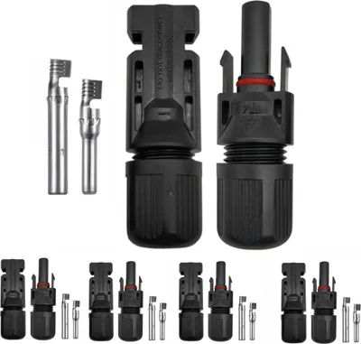 Produktbild von Solarstecker Solar Stecker Buchse 5 Paar MC4 für Solarkabel 2,5 mm²- 10 mm² IP67 Photovoltaik PV Kabel