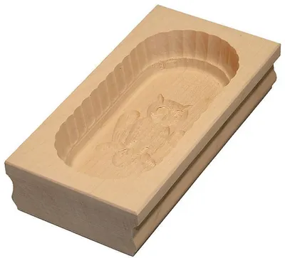 Produktbild von Butterform, eckig, 250 Gramm, Eule aus Holz 19 cm