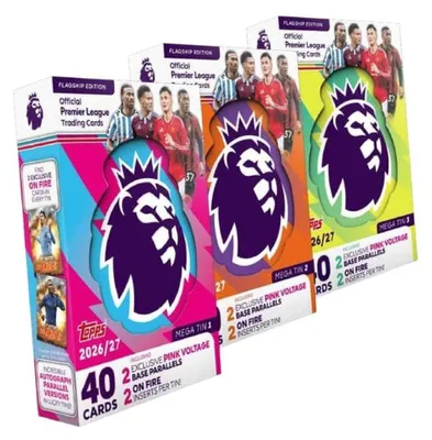 Imagen del producto de Caja Mega Topps Premier League, edición principal, temporada 2026/27