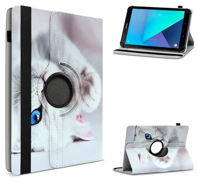 Produktbild von Schutzhülle für Samsung Galaxy Tab S3 S2 9.7 Tablet Hülle Tasche Case DrehbarFarbe 360 Uni:Motiv 2