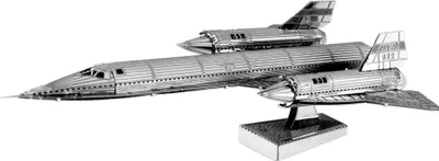 Produktbild von Metal Earth Fascinations, SR-71 Blackbird 3d Metall Puzzle, Konštruktionsspielzeug, Lasergeschnittenes Modell